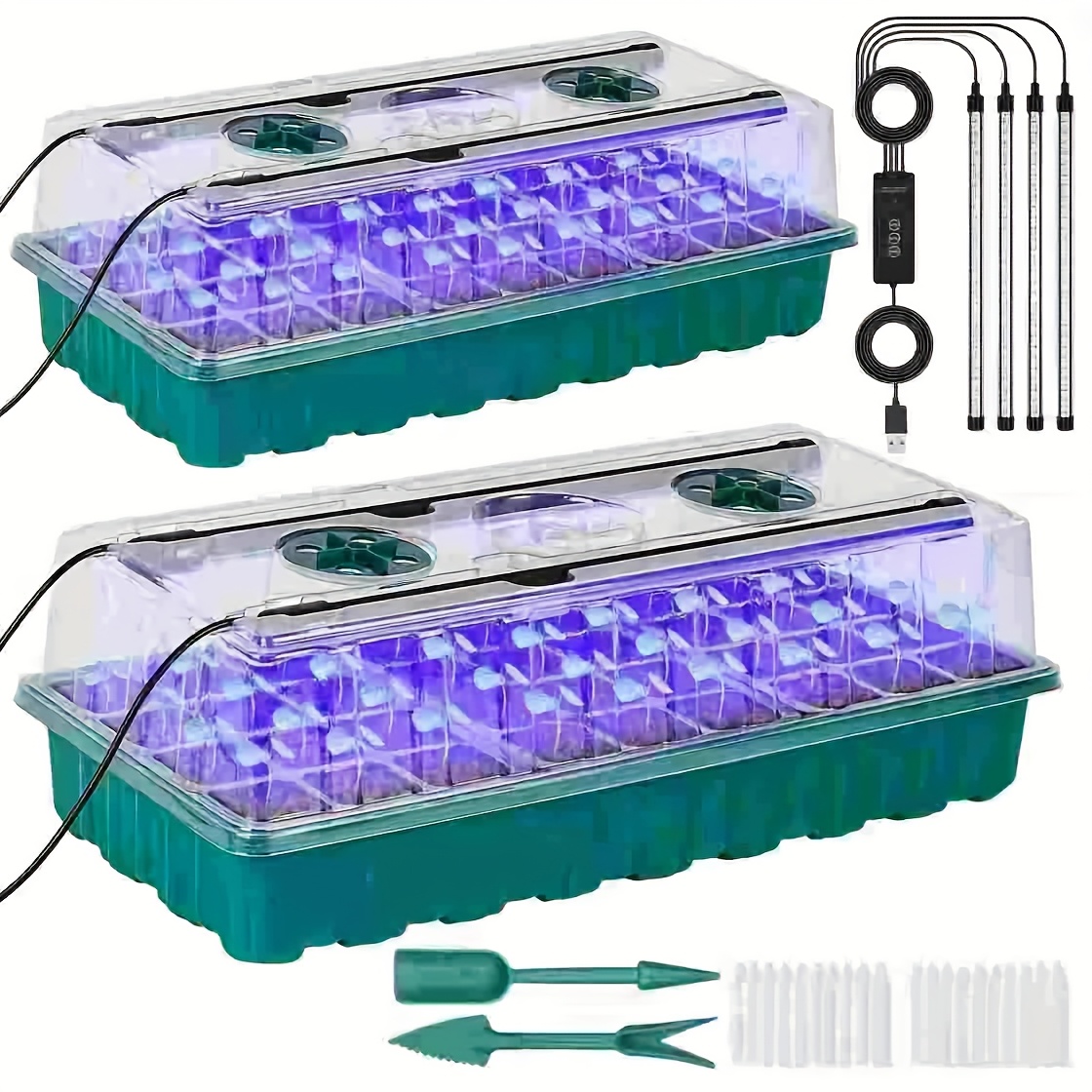 72-Cell Seed Starter Tray with - đánh giá và giá Humidity Dome Kit
